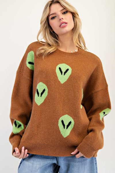 Alien Sweater Brown