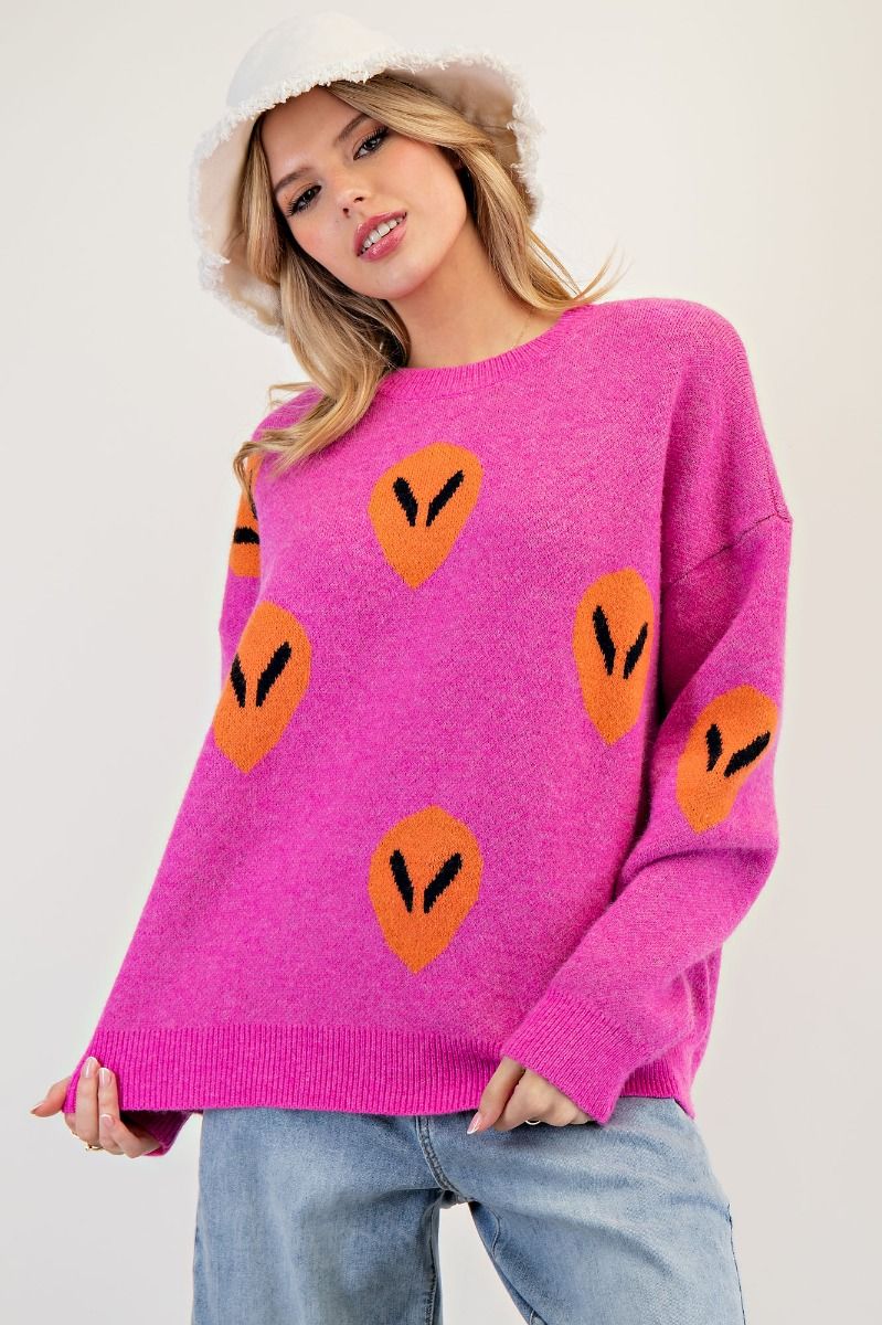 Alien Sweater Pink