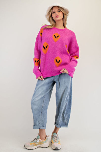 Alien Sweater Pink