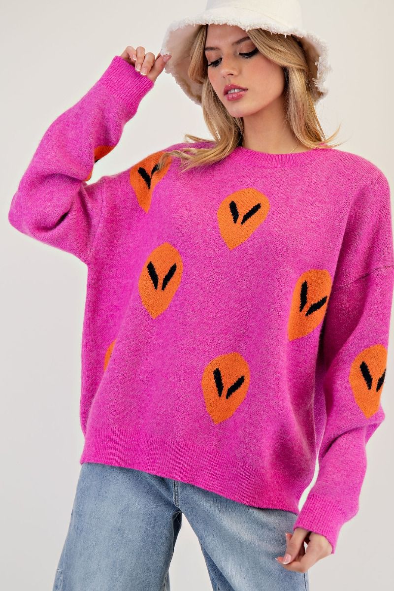 Alien Sweater Pink