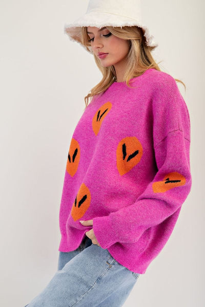 Alien Sweater Pink