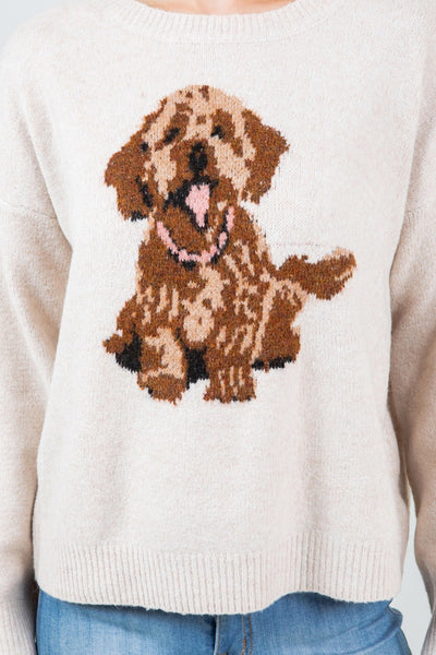 Puppy Sweater Taupe