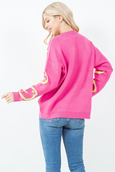 Frog Sweater Pink
