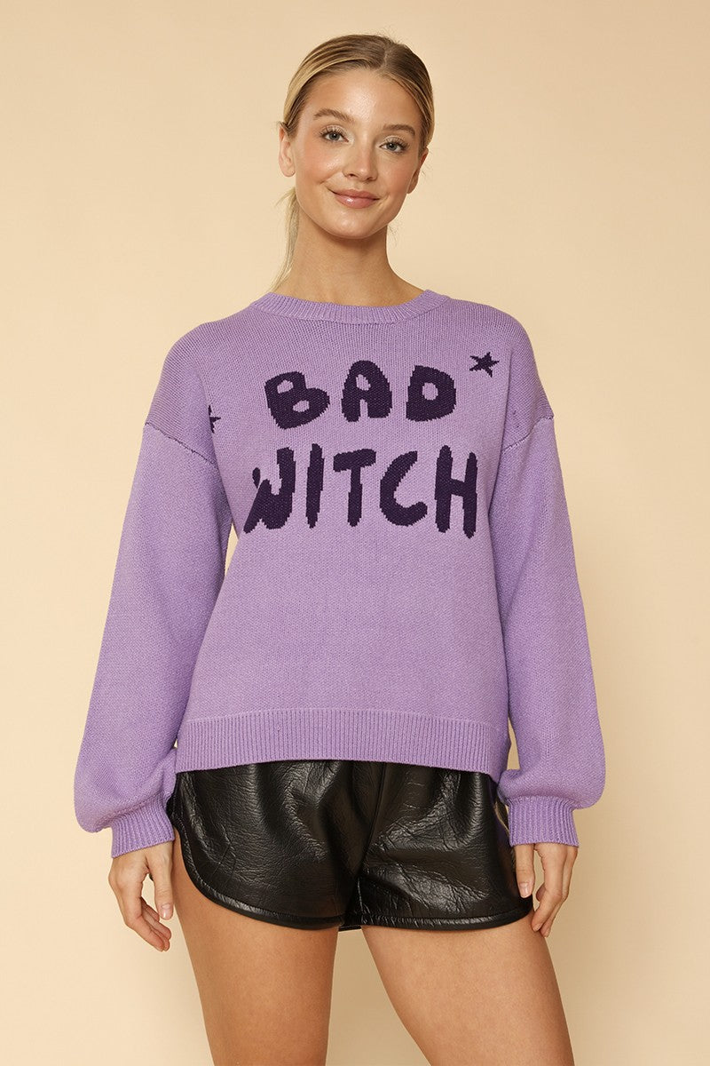 Halloween Sweater Bad Witch