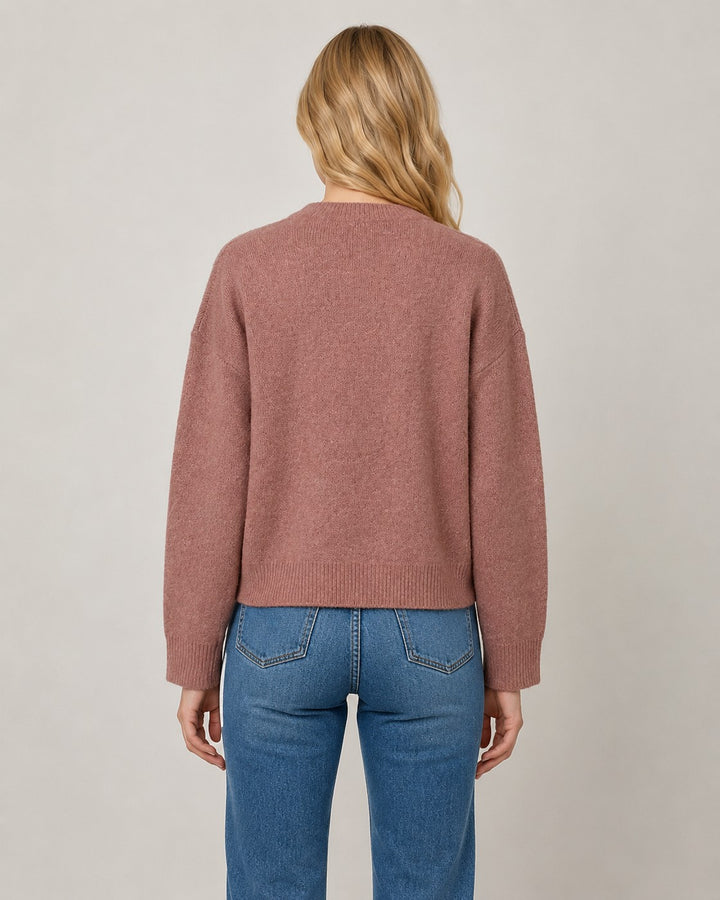 Raccoon Sweater Mauve