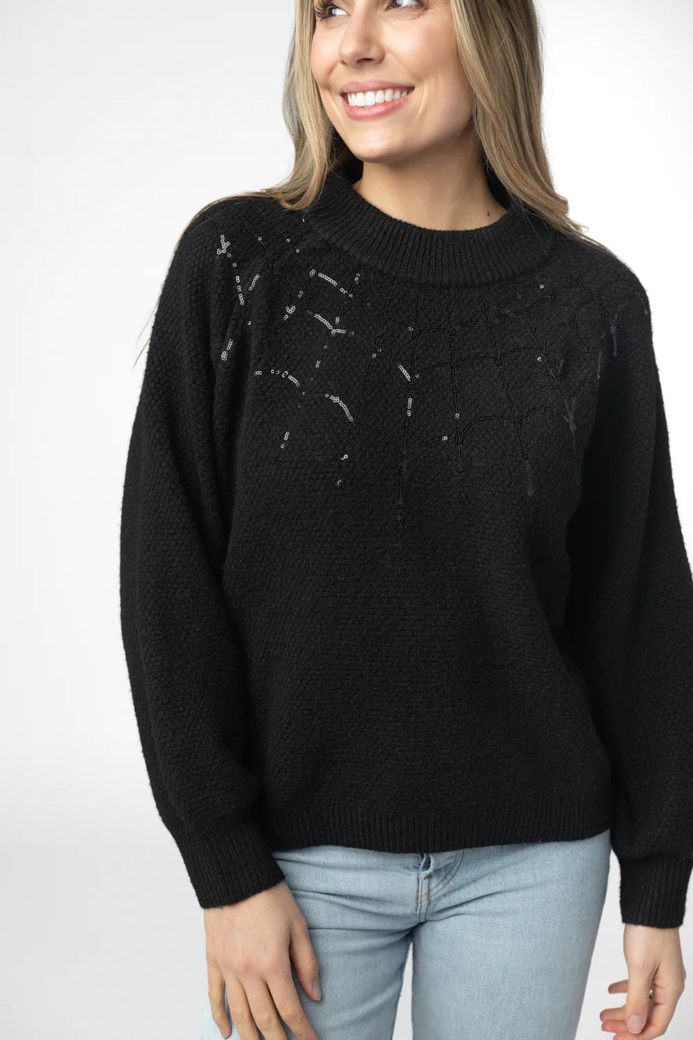 Halloween Sweater Spider Web