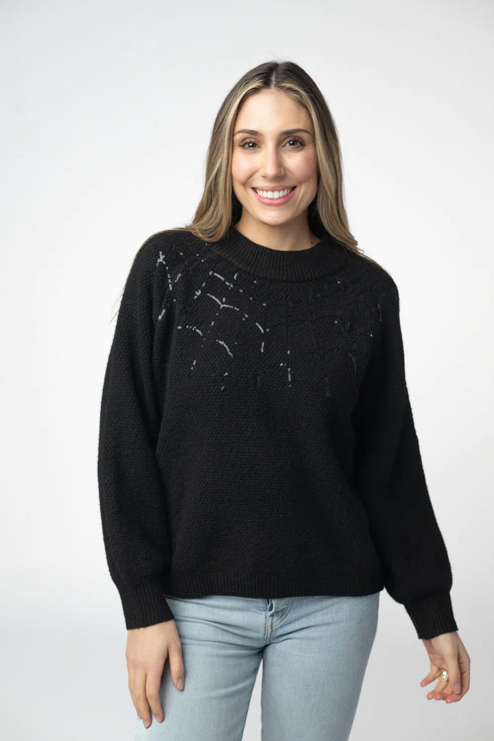 Halloween Sweater Spider Web
