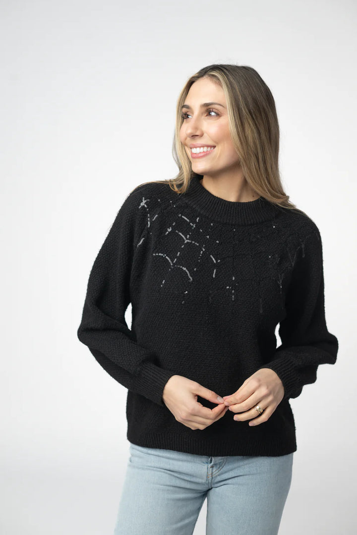 Halloween Sweater Spider Web