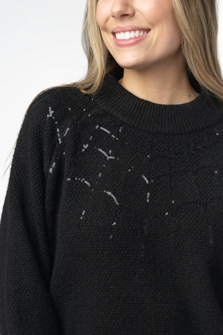 Halloween Sweater Spider Web