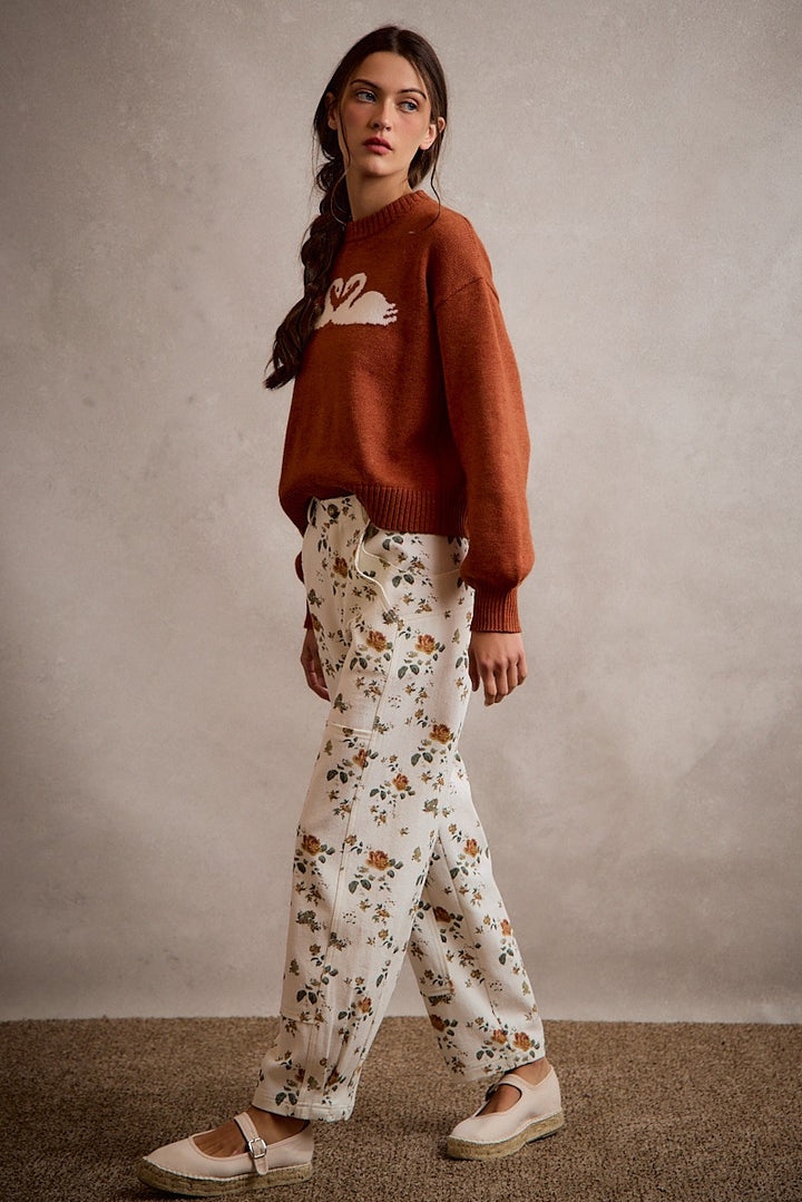 Swan Sweater Rust