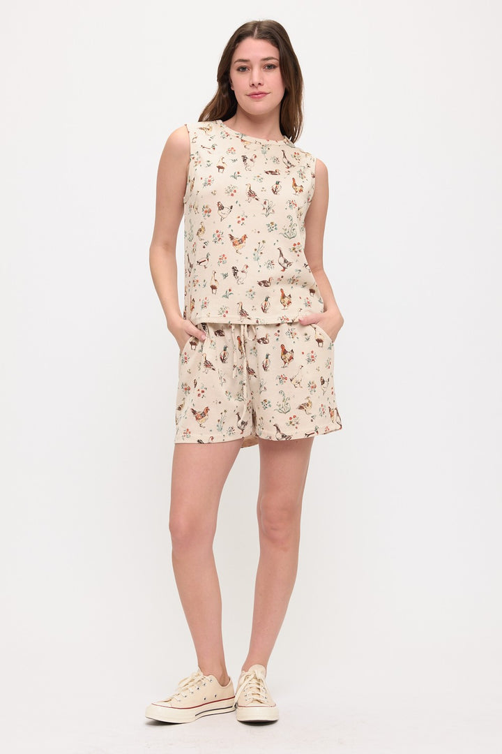 Ducks and Chickens Tank Top