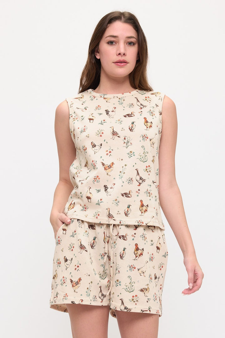 Ducks and Chickens Tank Top