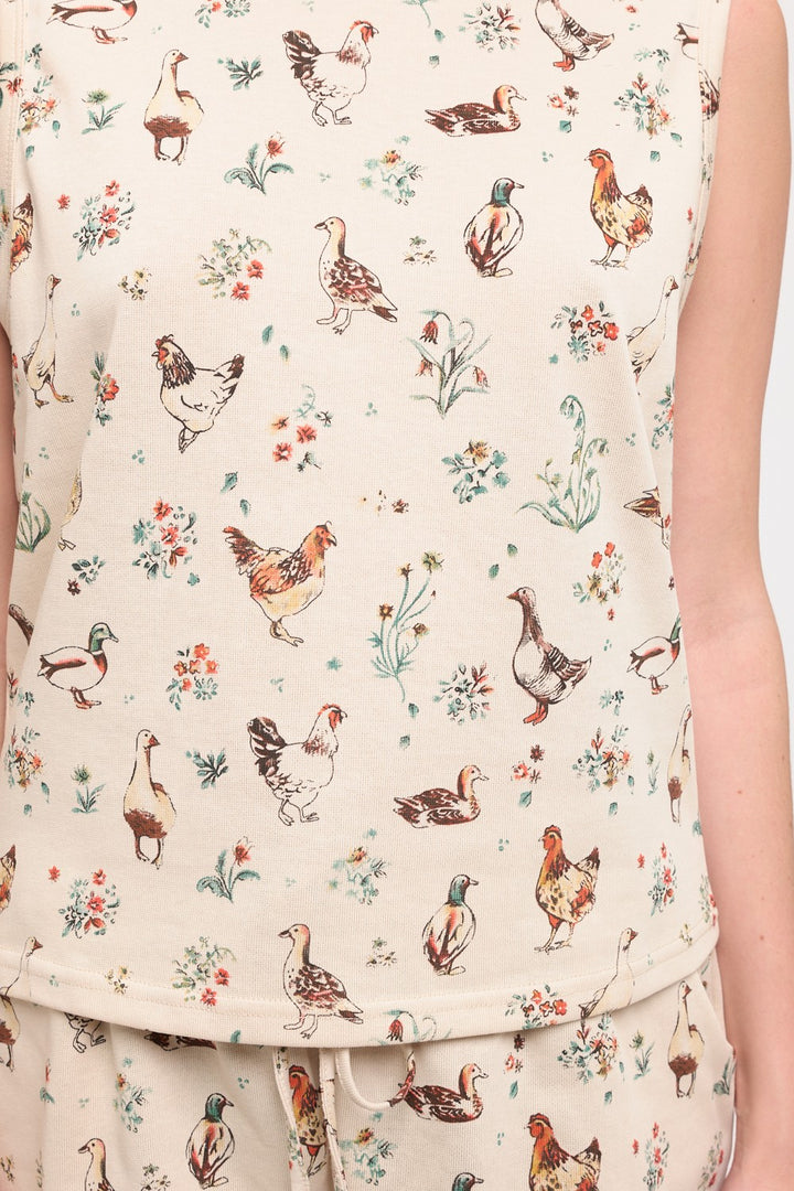 Ducks and Chickens Tank Top
