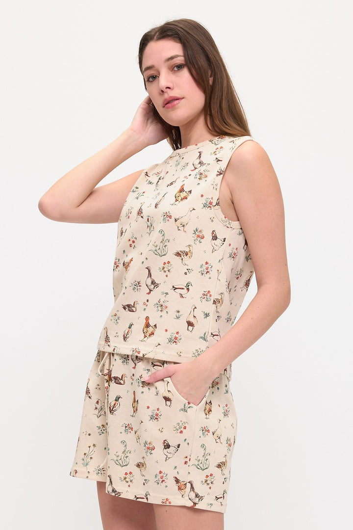 Ducks and Chickens Tank Top