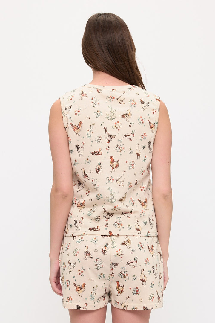 Ducks and Chickens Tank Top