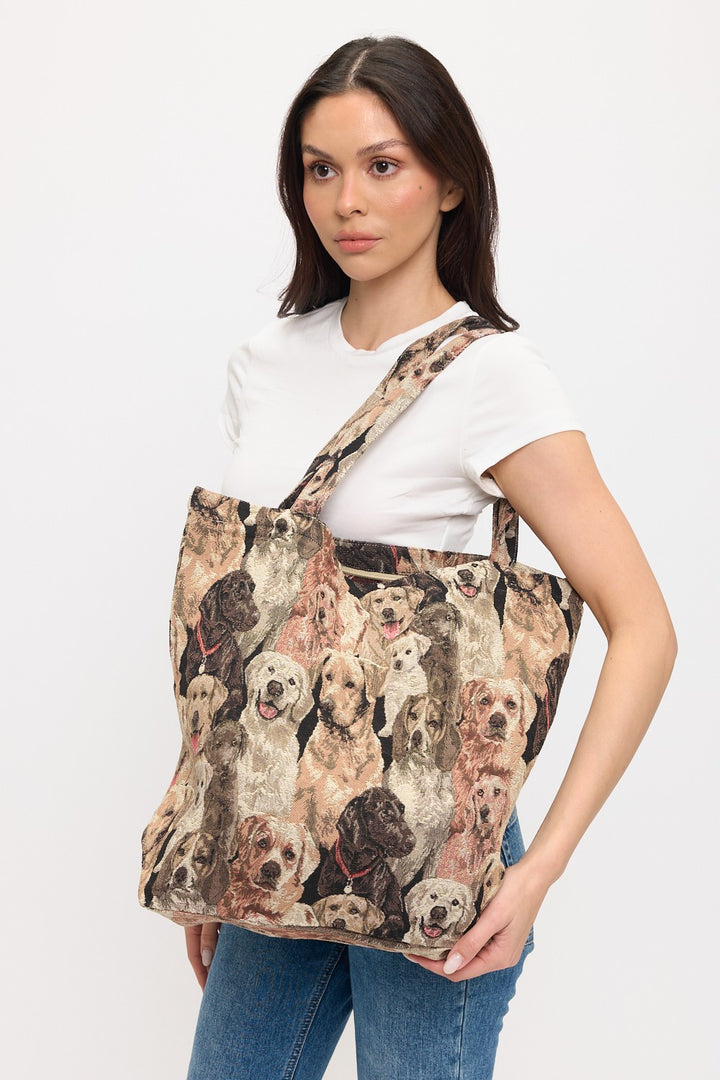 Dog Tapestry Tote Bag