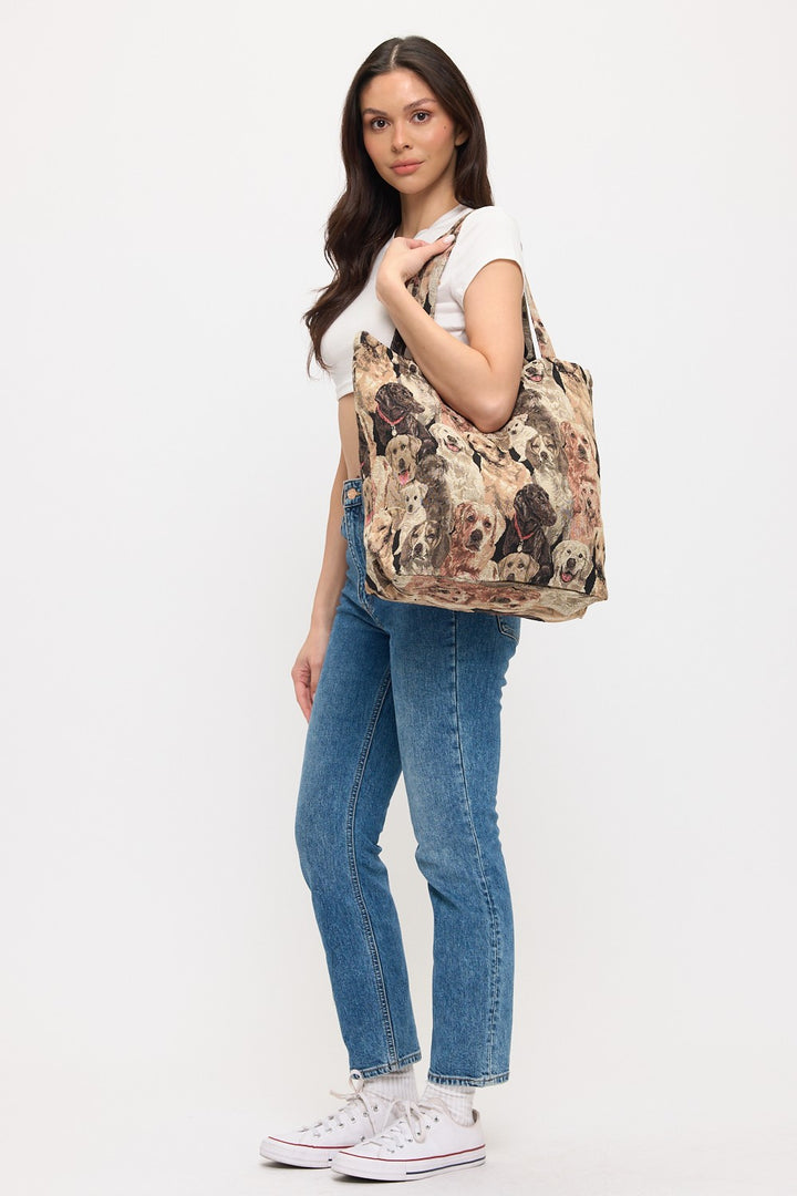 Dog Tapestry Tote Bag