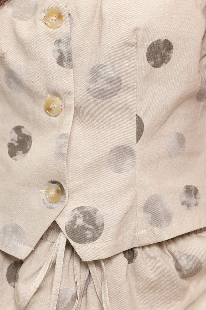 Moon Buttoned Vest