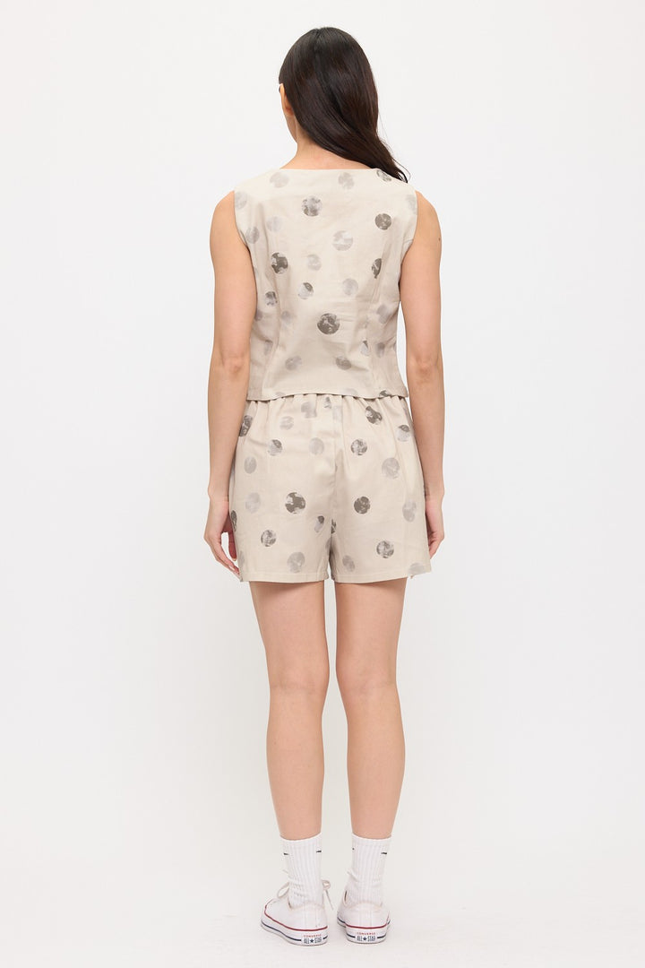 Moon Buttoned Vest