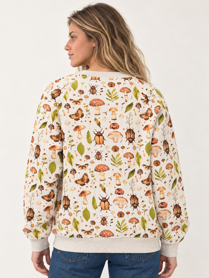 Woodland Bugs Sweatshirt back view