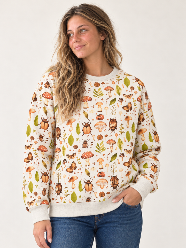 Woodland Bugs Sweatshirt front view