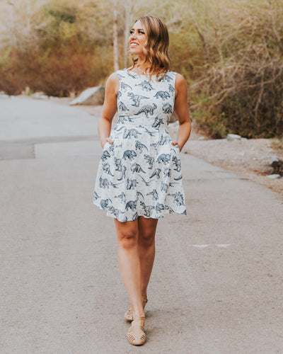 White Dinosaur Dress