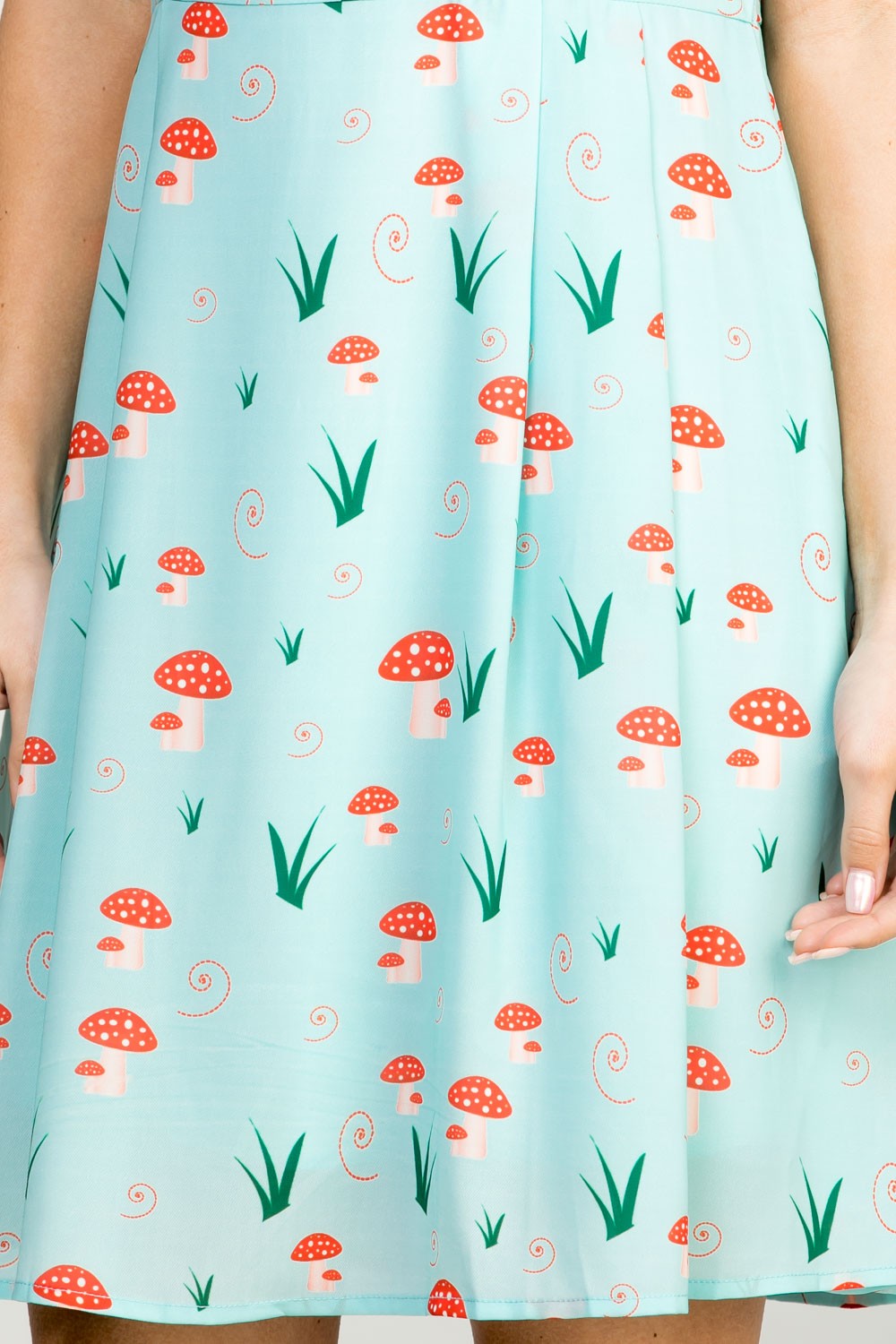 Mushroom Dress Light Blue