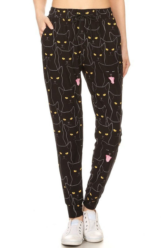 Yawning Cat Joggers