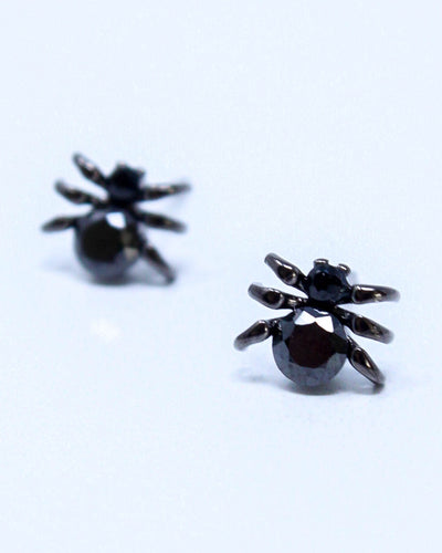 Gem Spider Earrings