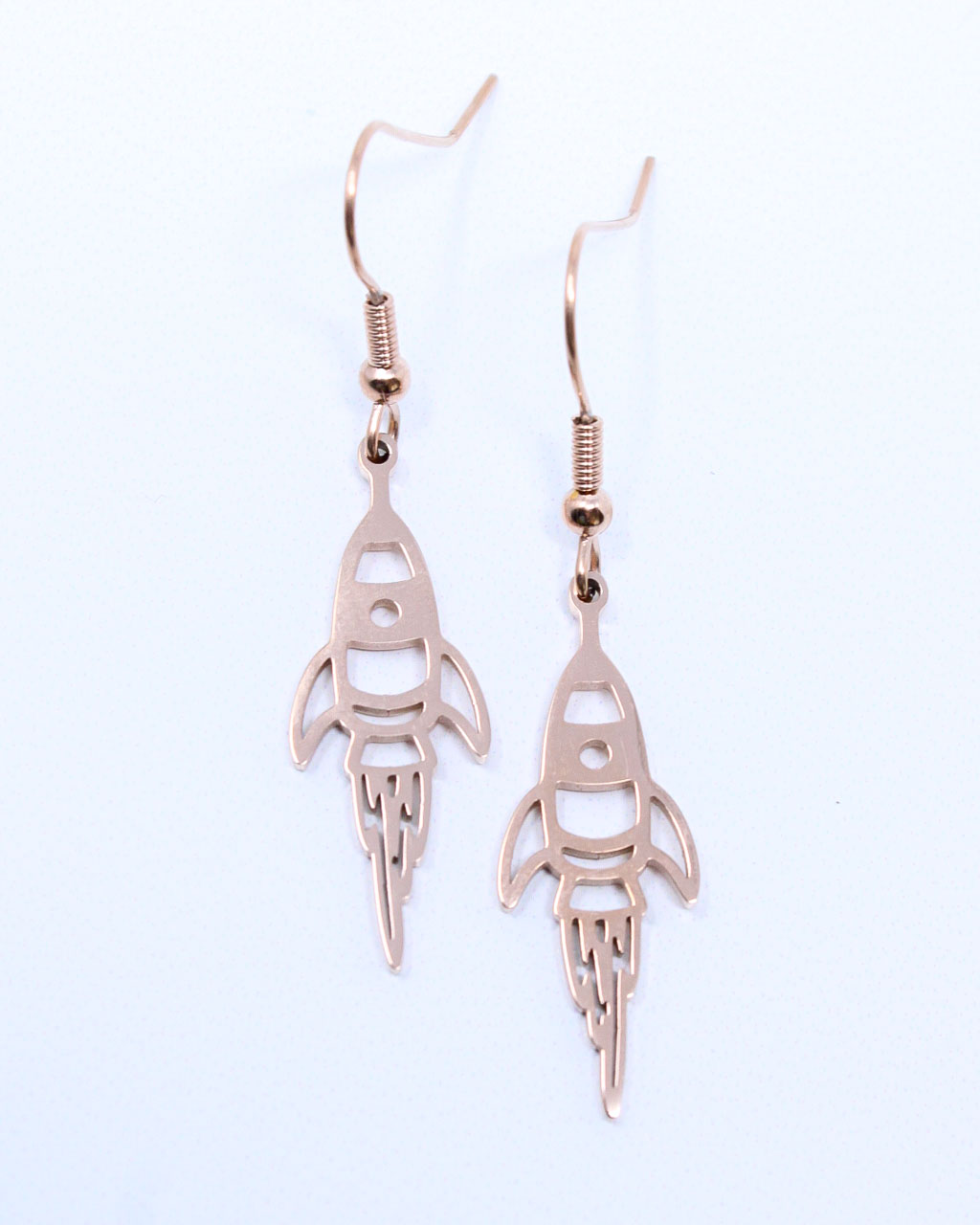 Rocket Ship Dangle Earrings