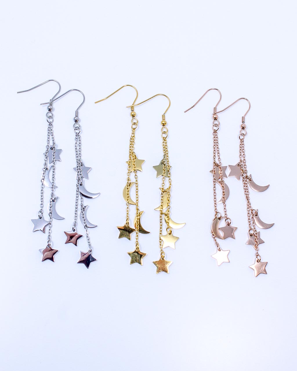 Prancing Moon & Star Earrings