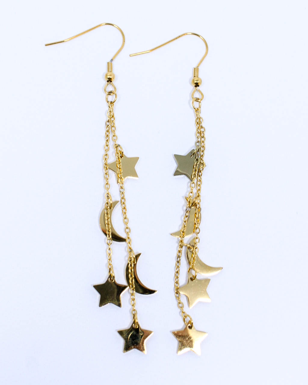 Prancing Moon & Star Earrings