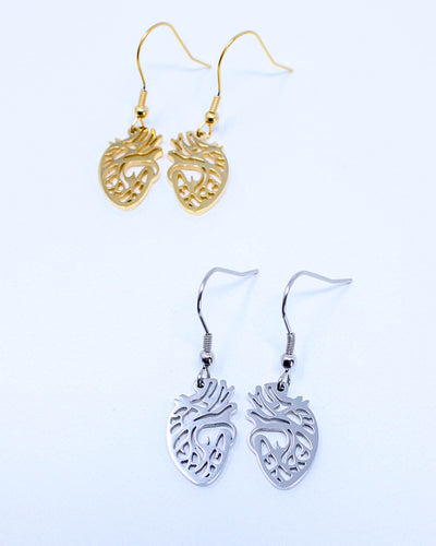 Anatomical Heart Earrings