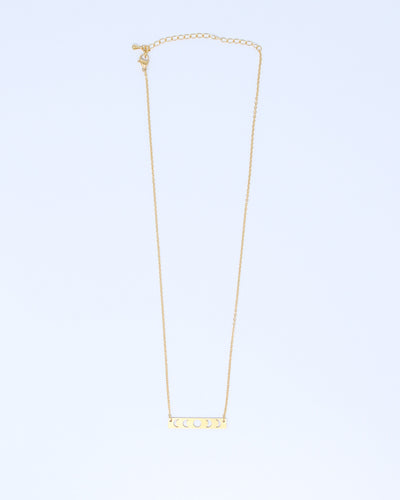 Moon Phase Cutout Necklace