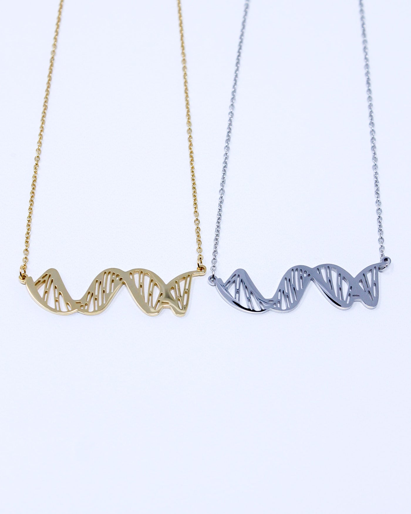DNA Double Helix 2D Necklace