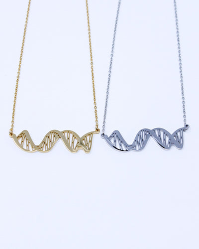 DNA Double Helix 2D Necklace