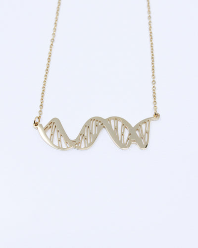 DNA Double Helix 2D Necklace