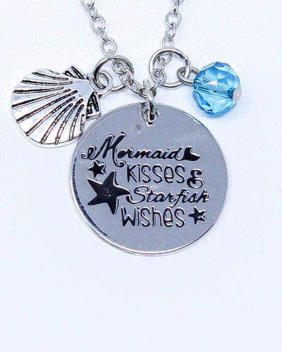 Sayings Necklace - Mermaid Kisses