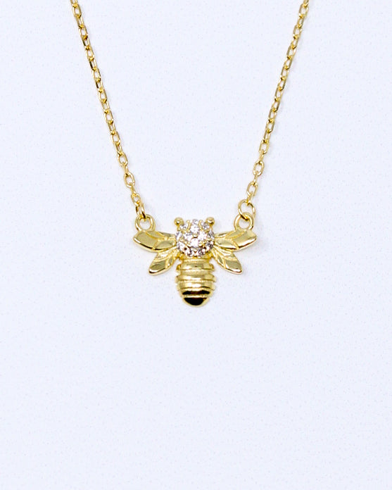 Dainty Bee Necklace