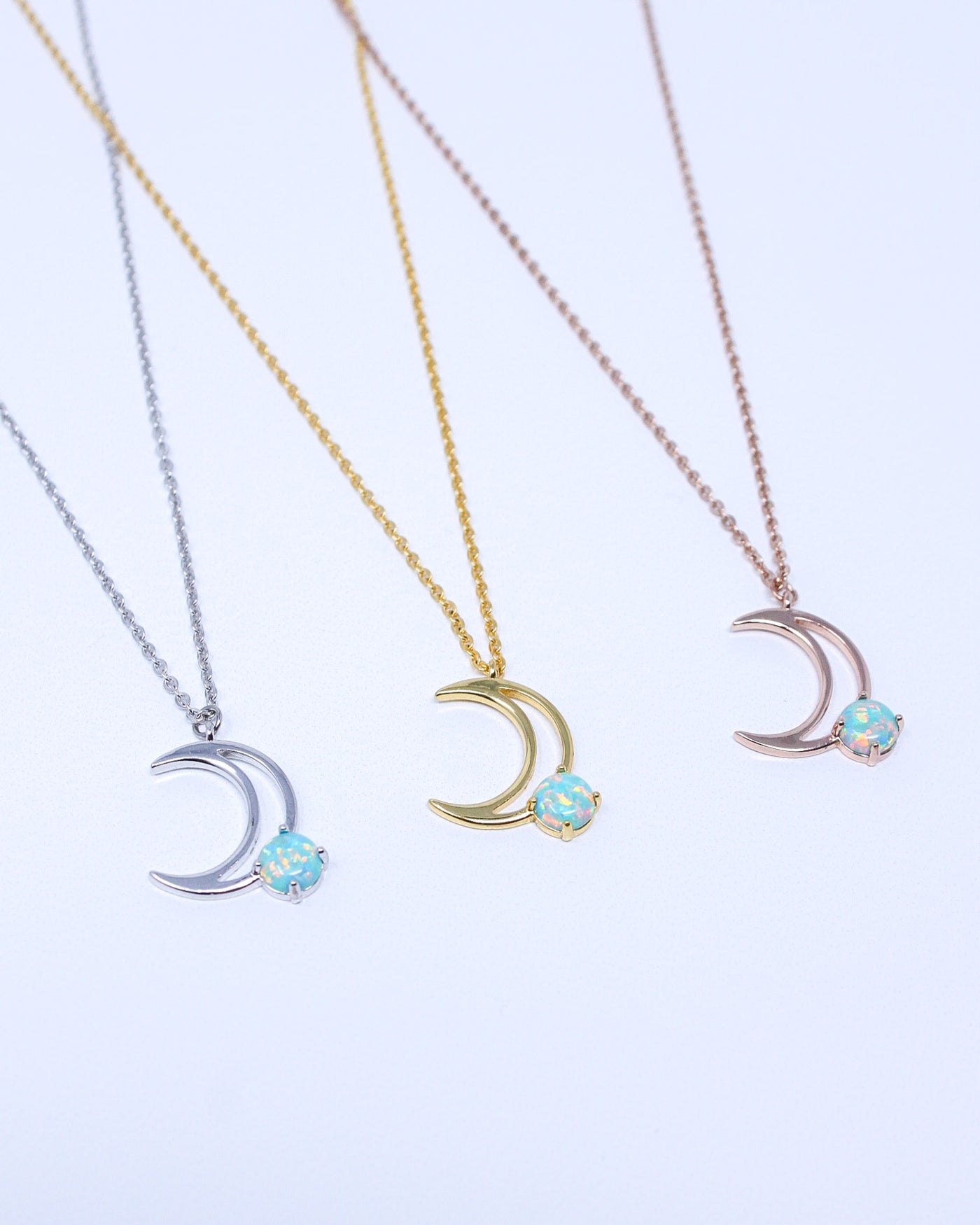 Buy Opal Moon Pendant Online in India - Mypoojabox.in