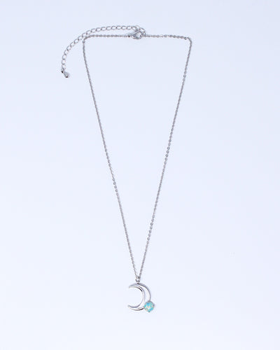 Opal Moon Necklace