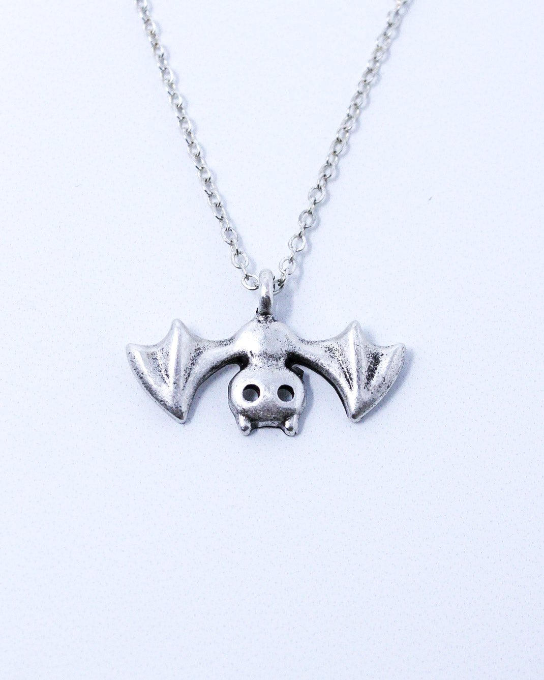 Upside Down Bat Necklace