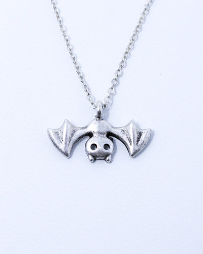 Upside Down Bat Necklace