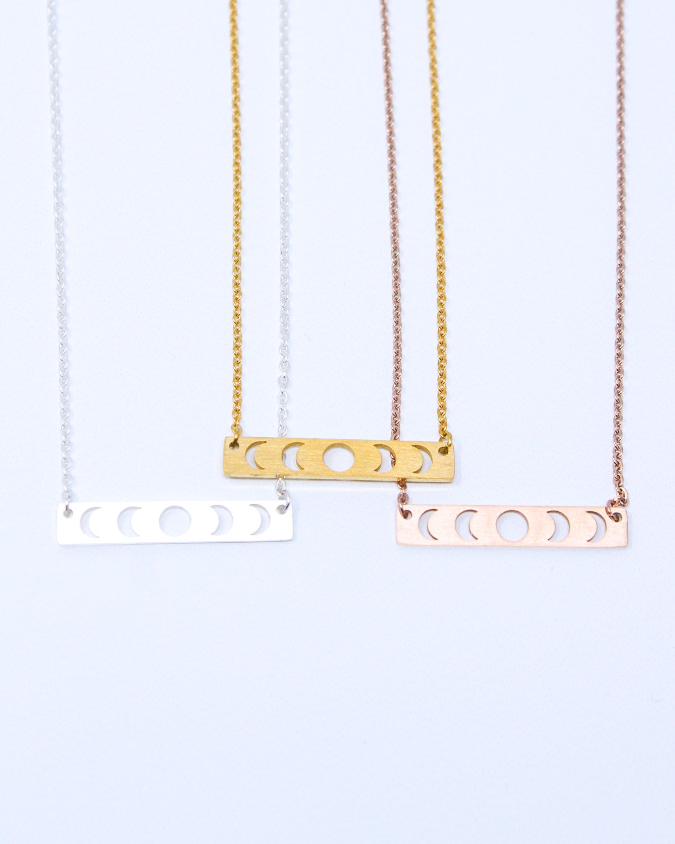 Moon Phase Cutout Necklace