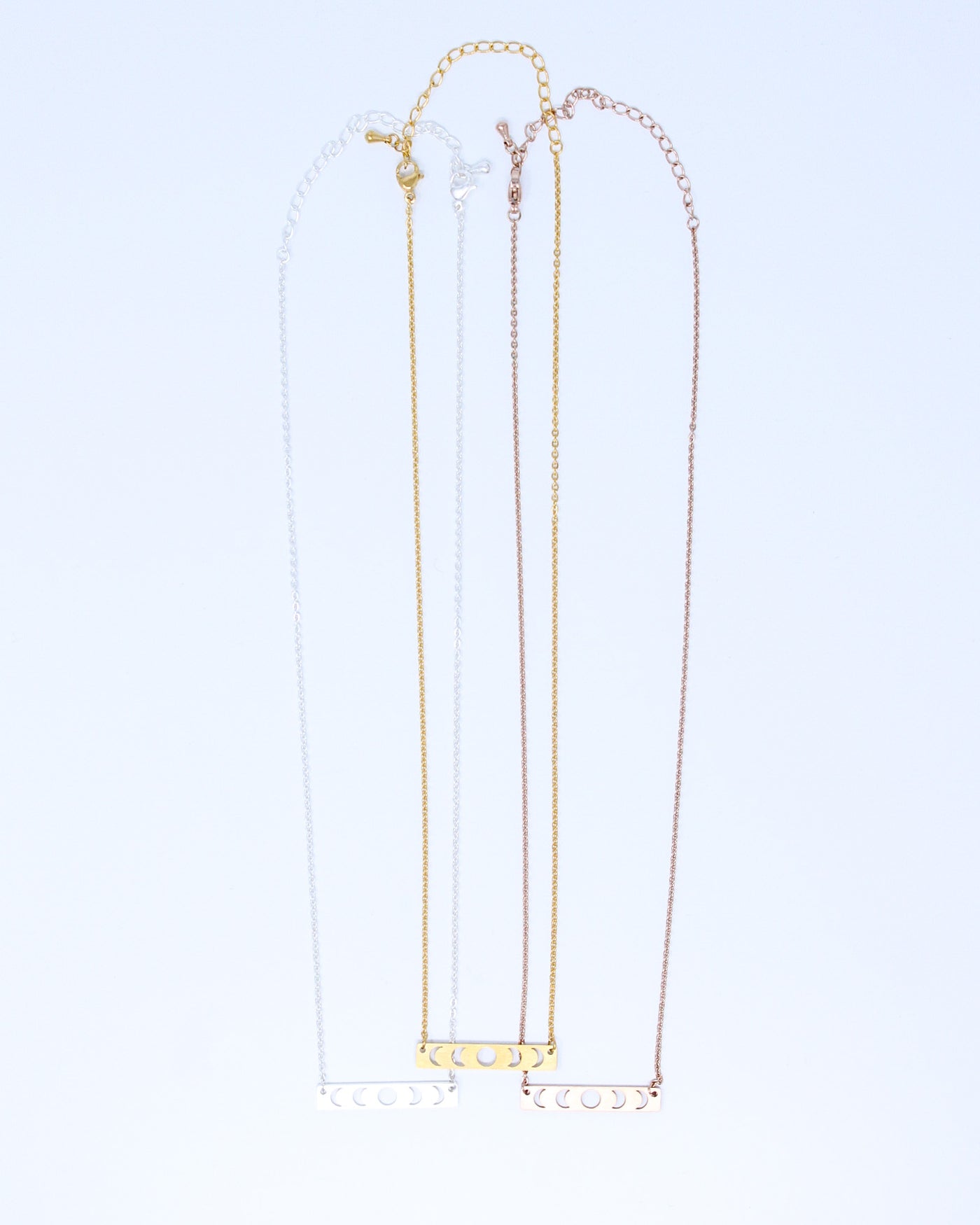 Moon Phase Cutout Necklace