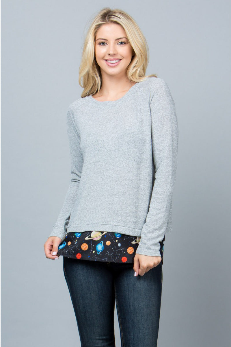 Planets Open Back Sweater