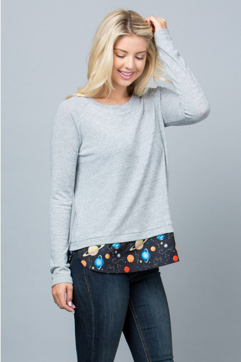 Planets Open Back Sweater