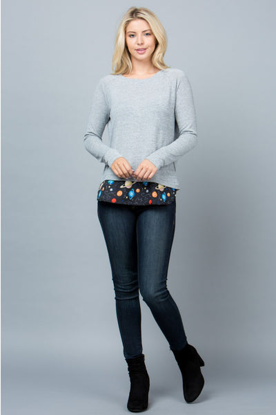 Planets Open Back Sweater