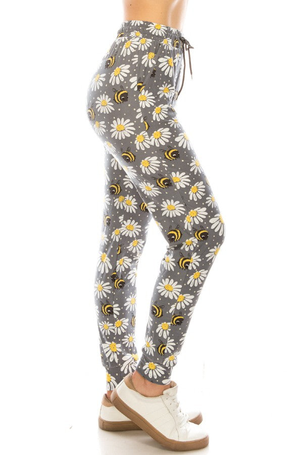 Bee Flower Joggers