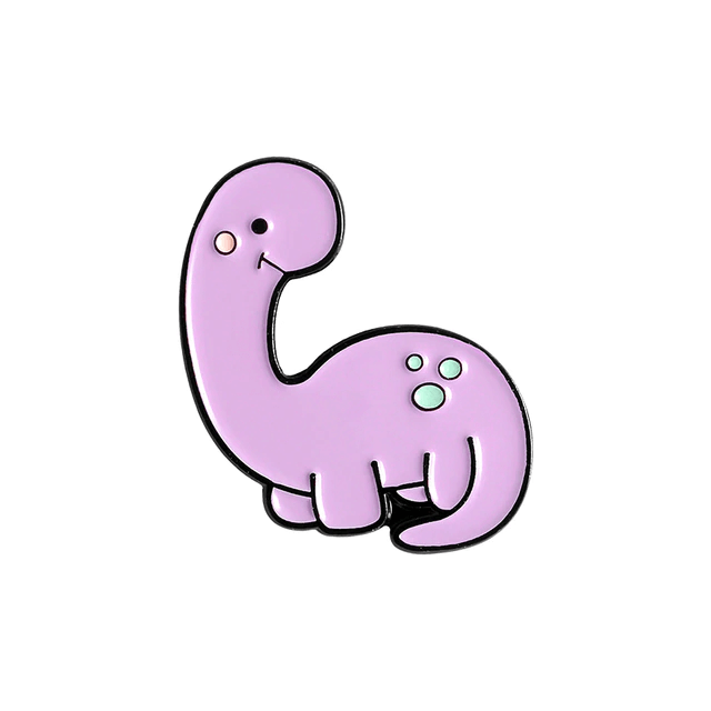 Dino Cartoon Brontosaurus Pin